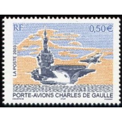 Timbre france Yvert No 3557 Porte avions Charles de Gaulle