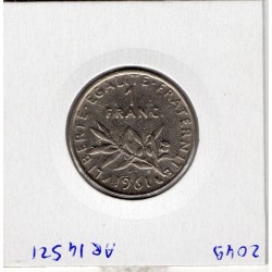 1 franc Semeuse Nickel 1961 TTB, France pièce de monnaie