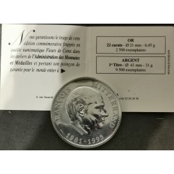 médaille Argent François Mitterrand 9500 ex