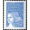 Timbre France Yvert No 3572 Marianne de Luquet 0.75€ bleu ciel