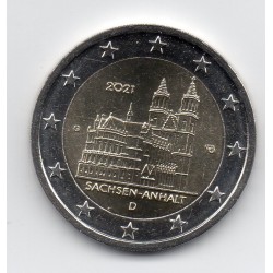 2 euro commémorative Allemagne 2021 Saxe-Anhalt pièce de monnaie €