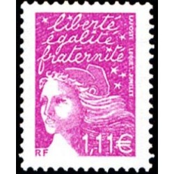 Timbre france Yvert No 3574 Marianne de Luquet 1.11€ Lilas