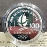 100 franc argent BE 1990 Jo Albertville Ski Acrobatiquepièces de monnaies de Paris