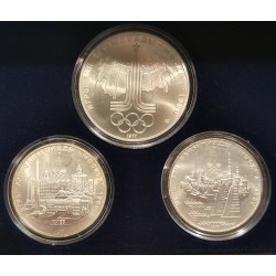Russie URSS 6 pièces pour les JO de 1980 à Moscou 1977 FDC pièces de monnaie