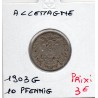 Allemagne 10 pfennig 1902 J, TTB KM 12 pièce de monnaie