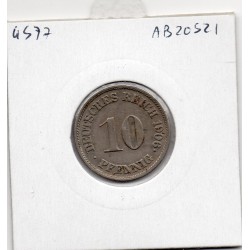 Allemagne 10 pfennig 1906 J, Sup- KM 12 pièce de monnaie