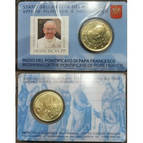 coincard n°3 Pièce 50 centimes d'euro 2013 Benoit XVI