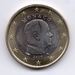 Pièce 1 euro Monaco 2014