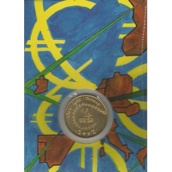 Coincard 1/4 euro des enfants 2002 piece de monnaie euro