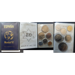 Espagne série mundial 82, 1880 FDC, pièce de monnaie
