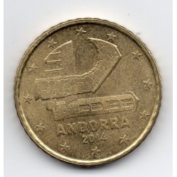 Pièce de 50 centimes d'Euro Andorre 2014