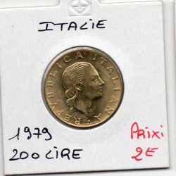 Italie 200 Lire 1979 FDC,  KM 105 pièce de monnaie