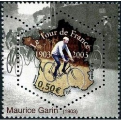 Timbre France Yvert No 3582 Centenaire du tour de France, issu du bloc