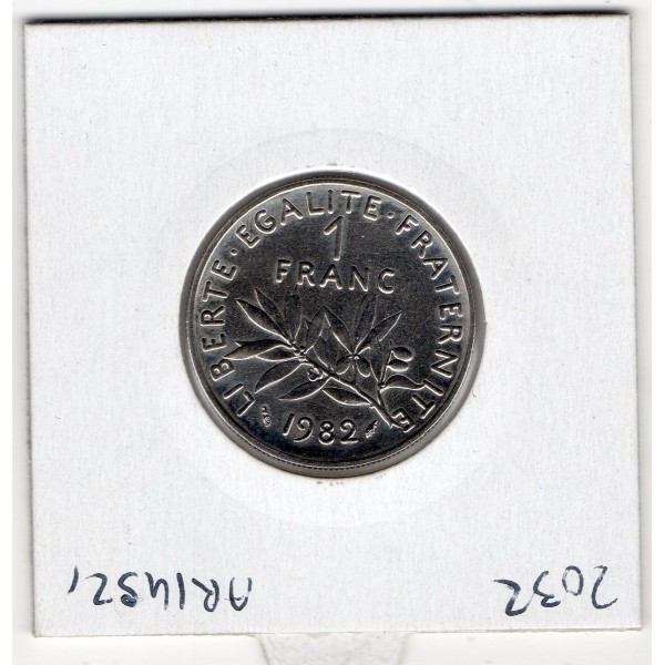1 franc Semeuse Nickel 1982 FDC, France pièce de monnaie