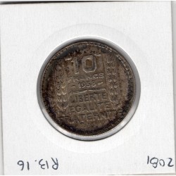 10 francs Turin Argent 1938 Sup, France pièce de monnaie