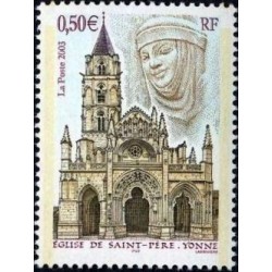 Timbre France Yvert No 3586 Eglise de Saint Père dans L'Yonne