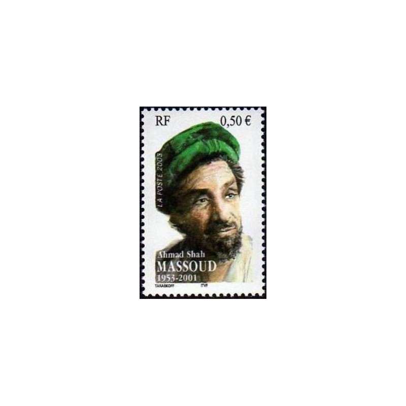 Timbre France Yvert No 3594 Commandant massoud