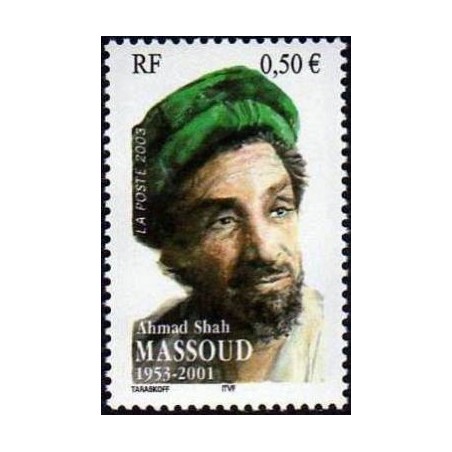 Timbre France Yvert No 3594 Commandant massoud