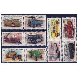 Timbre France Yvert No 3609-3618 Véhicules utilitaires, collection jeunesse