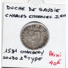 Duché de Savoie, Charles Emmanuel 1er (1581) Sol de 4 deniers Soldo 2eme type