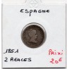 Espagne 2 reales 1851 TB, KM 526 pièce de monnaie