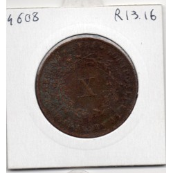 Portugal 10 reis 1842 TB, KM 481 pièce de monnaie