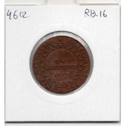 Autriche 1 kreuzer 1812 B Kremnica Sup, KM 2112 pièce de monnaie