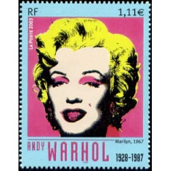 Timbre France Yvert No 3628 Marilyn d'Andy Warhol