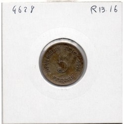 Allemagne 5 pfennig 1875 A TTB+ KM 3 pièce de monnaie