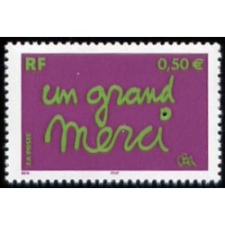 Timbre France Yvert No 3637 Un grand merci