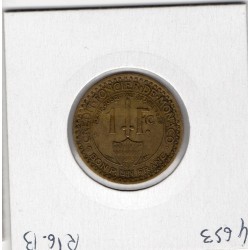 Monaco crédit Foncier 1 franc 1924 TTB, Gad 127 pièce de monnaie