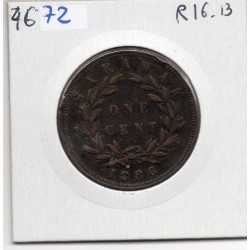Sarawak 1 cent 1886 TTB, KM 6 pièce de monnaie