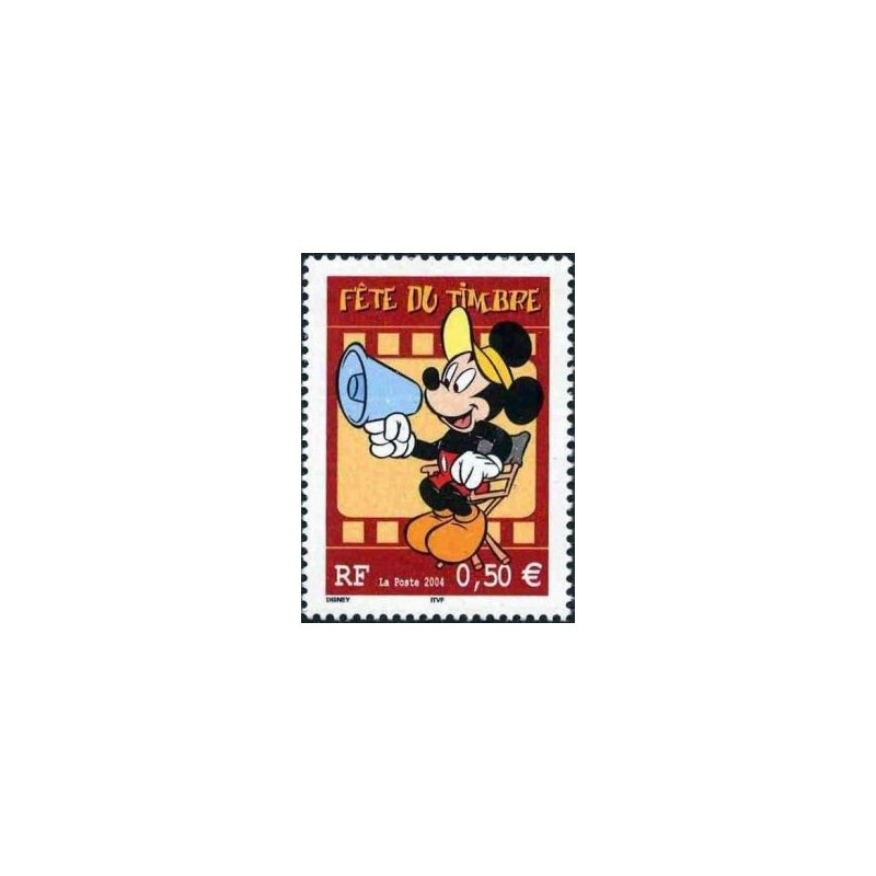 Timbre France Yvert No 3641 Fête du timbre Disney mickey issu de feuille