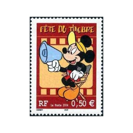 Timbre France Yvert No 3641 Fête du timbre Disney mickey issu de feuille