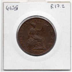 Grande Bretagne 1/2 Penny 1854 Sup-, KM 726 pièce de monnaie