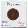 Pays Bas 1 cent 1827 TB, KM 47 pièce de monnaie