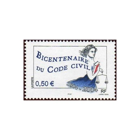 Timbre France Yvert No 3644 Le code civil