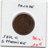 Prusse 3 pfennig 1872 C TTB KM 482 pièce de monnaie