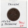 Prusse 3 pfennig 1869 A TTB KM 482 pièce de monnaie