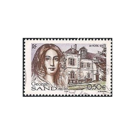 Timbre France Yvert No 3645 Georges Sand