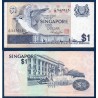 Singapour Pick N°9, Billet de banque de 1 Dollar 1976