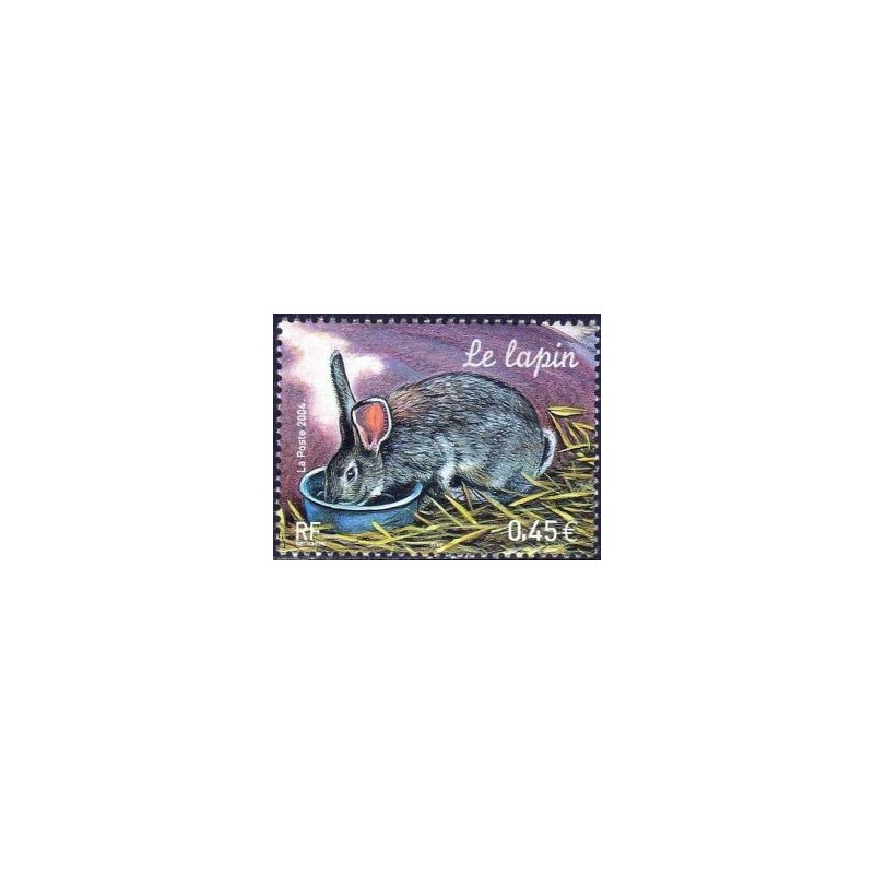 Timbre France Yvert No 3662 Le lapin