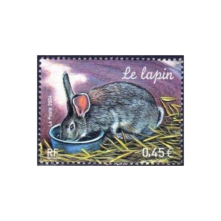 Timbre France Yvert No 3662 Le lapin