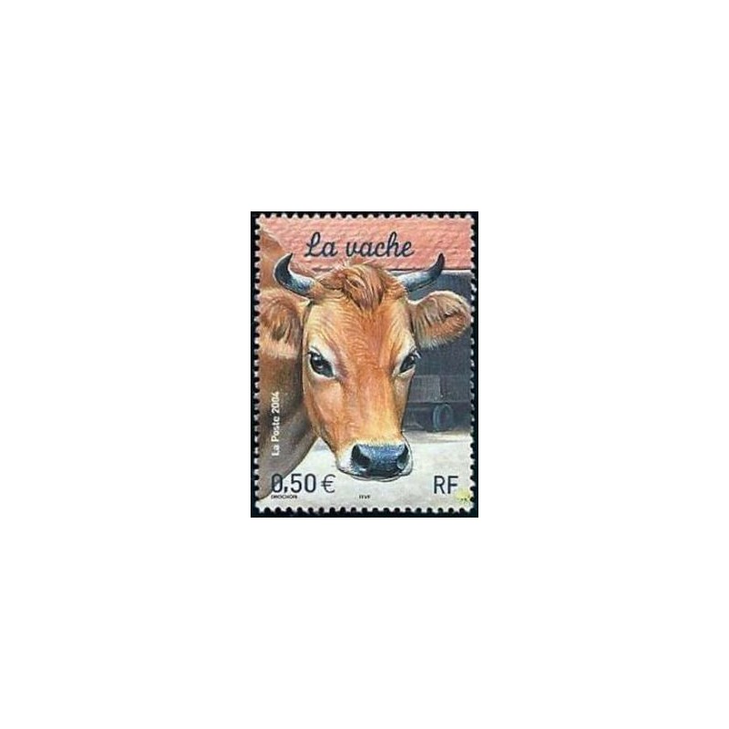 Timbre France Yvert No 3664 La vache