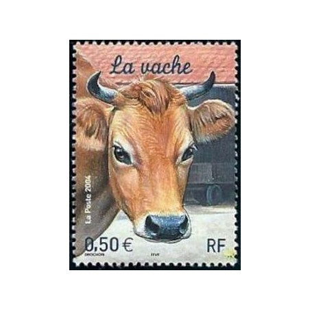 Timbre France Yvert No 3664 La vache
