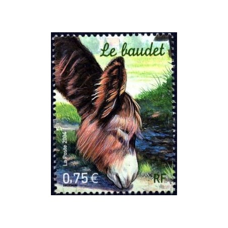 Timbre France Yvert No 3665 Le baudet