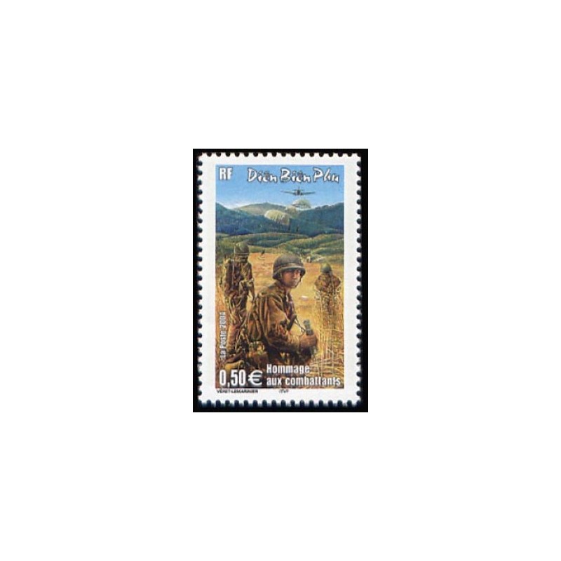 Timbre France Yvert No 3667 Dien bien phu