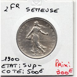 2 Francs Semeuse Argent 1900 Sup-, France pièce de monnaie