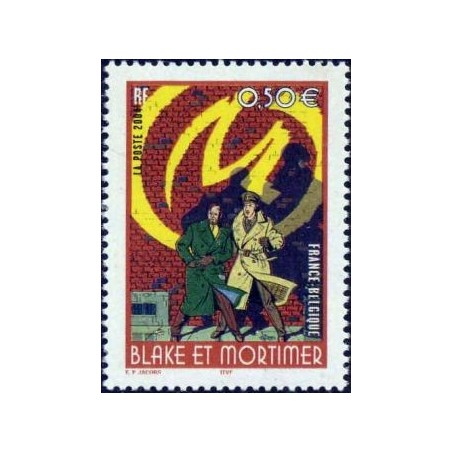 Timbre France Yvert No 3669 Blake et Mortimer