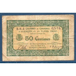 Alençon et Flers 50 centimes TB 1915 pirot 16 Billet de la chambre de Commerce